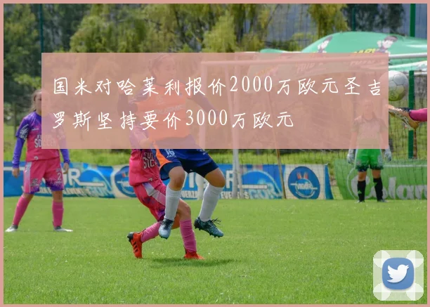 国米对哈莱利报价2000万欧元圣吉罗斯坚持要价3000万欧元
